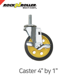 락앤롤러 RCSTR4X1 Caster with Brake 4" x 1" (2-Pack for R2 & R6)