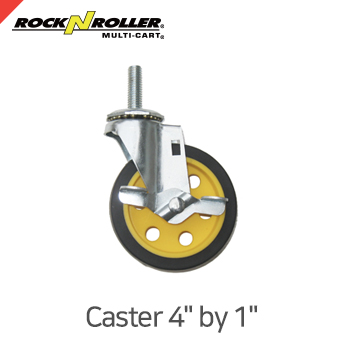 락앤롤러 RCSTR4X1 Caster with Brake 4" x 1" (2-Pack for R2 & R6)