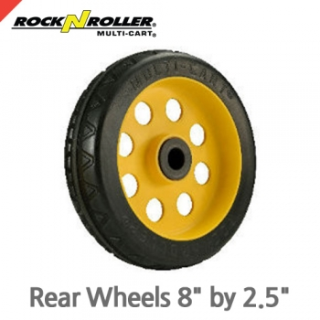 락앤롤러 RWHLO8X2 R-Trac Rear Wheel, 8" x 2" No-Flat (2-Pack for R6 & R8), Offset Hub
