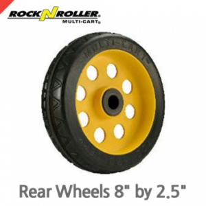 락앤롤러 RWHLO8X2 R-Trac Rear Wheel, 8" x 2" No-Flat (2-Pack for R6 & R8), Offset Hub