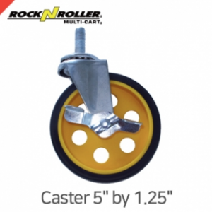 락앤롤러 RCSTR5X125 Caster with Brake 5" x 1.25" (2-Pack for R8, R10, R11G)