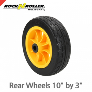락앤롤러 RWHLO10X3 R-Trac Rear Wheel, 10" x 3" No-Flat (2-Pack for R10, R11G, R12 & R18), Offset Hub