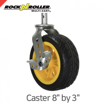 락앤롤러 RCSTR8X3 Ground Glider Caster with Brake 8" x 3" (2-Pack for R12 & R18RT)